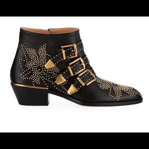 Chloe Susanna studded gold boots